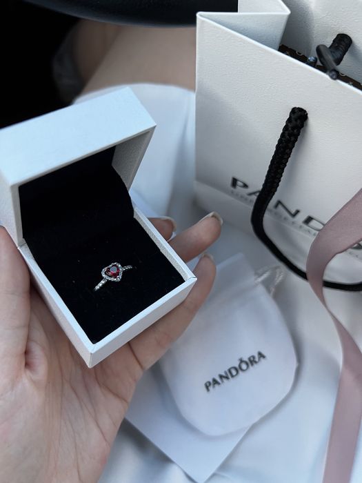 Кільце Пандора срібло s925 «Червоне серце» з біркою