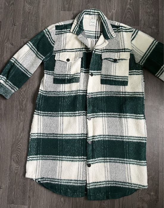Пальто в клітинку pull&bear