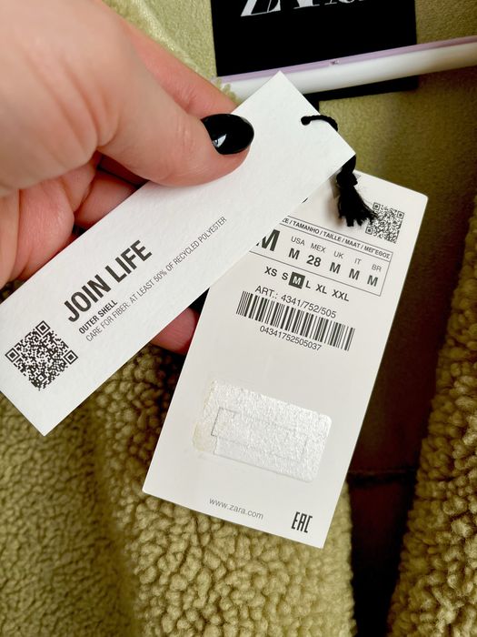 Нова куртка тедді, коротка шубка ZARA р. М/L