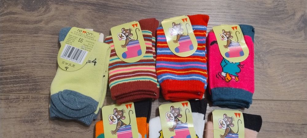 7 par skarpetek skarpetki do 2 lat