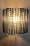 Lampa stojąca z kryształkami