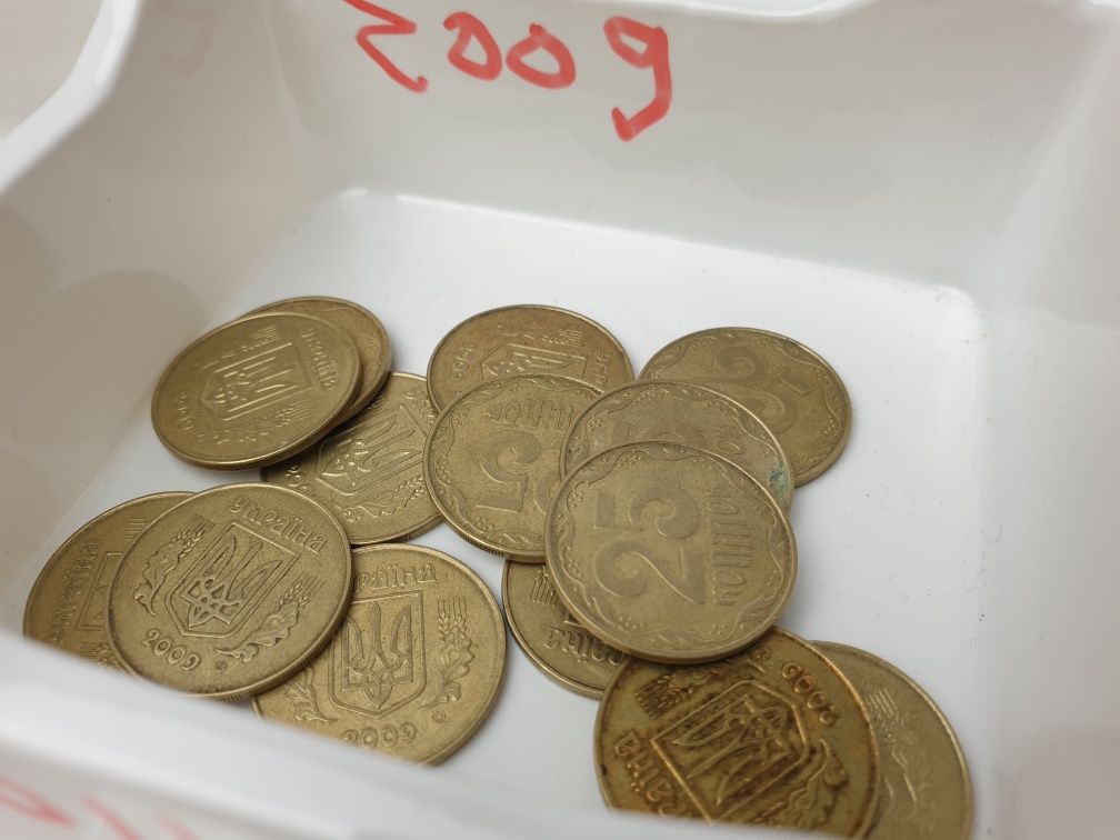 Монета 25 копеек , копійок , Украина разные года