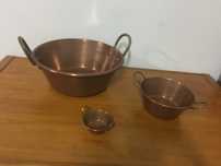 Conjunto de Tachos de Cobre