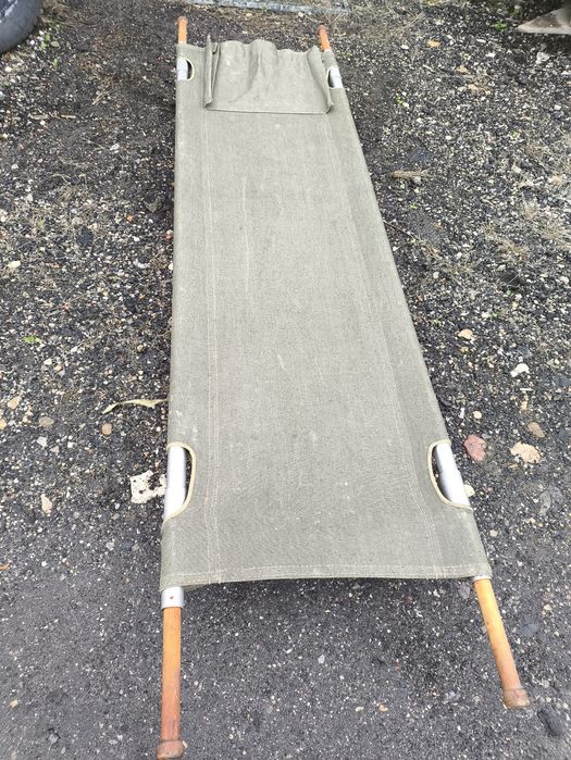 Nosze polowe wojskowe składane brezent aluminiowe oryginał super stan