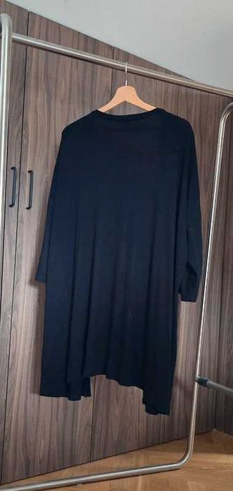 Kardigan sweter czarny wiskoza Bialcon