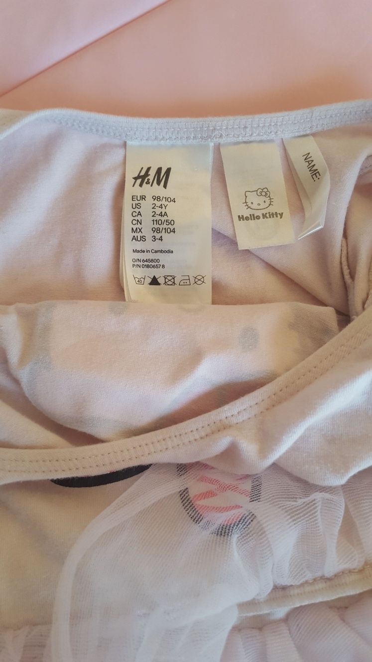 Body baletowe, balet, gimnastyka artystyczna, H&M 2-4 lata 92-110