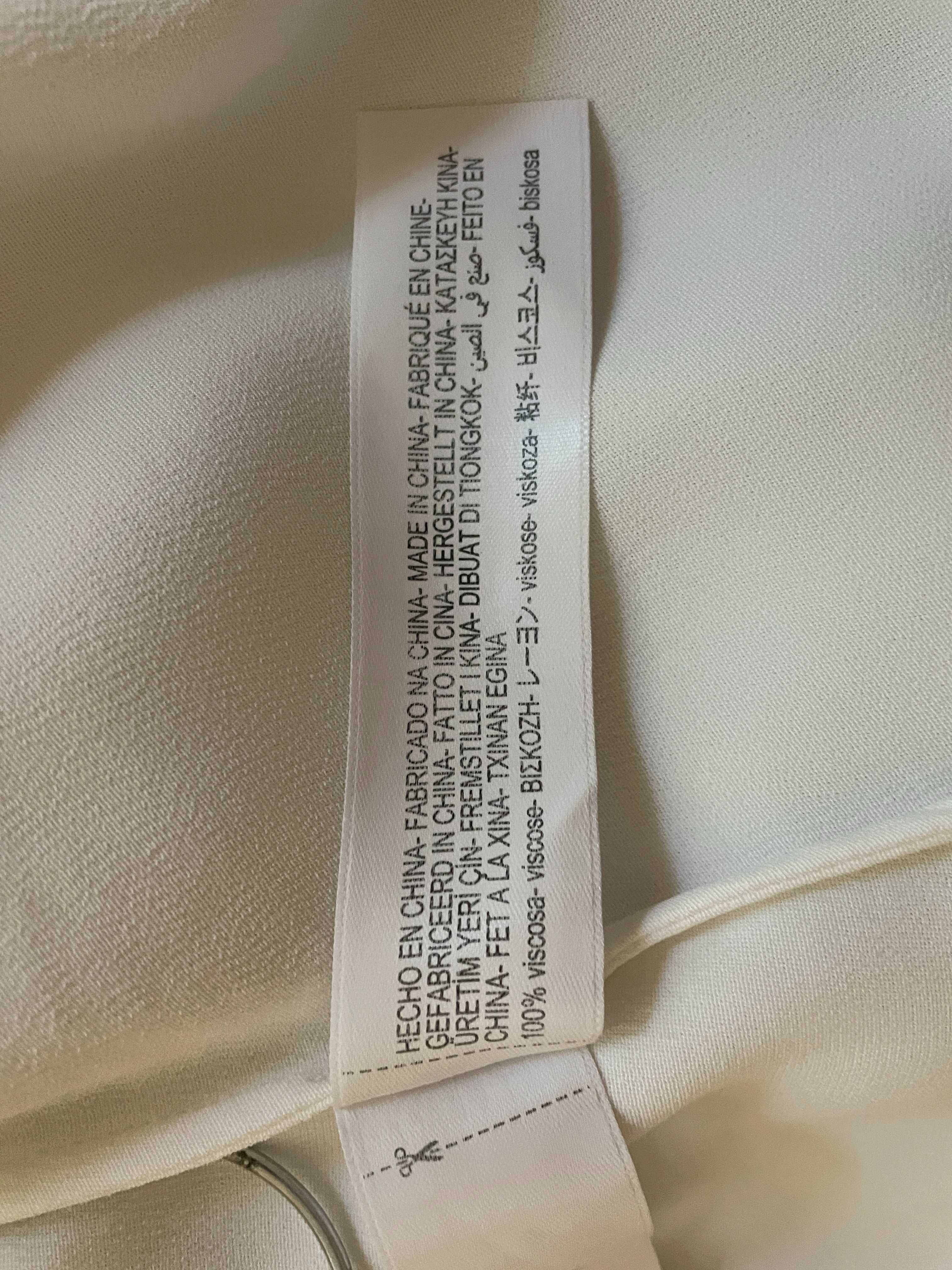 Koszula bluzka Massimo Dutti r. 40 kremowa