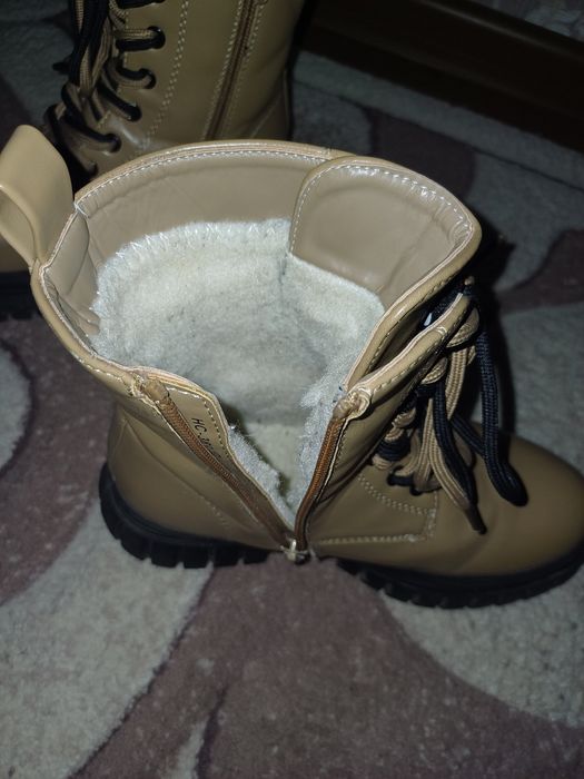 Кожаные зимние сапоги 34р состояние новых