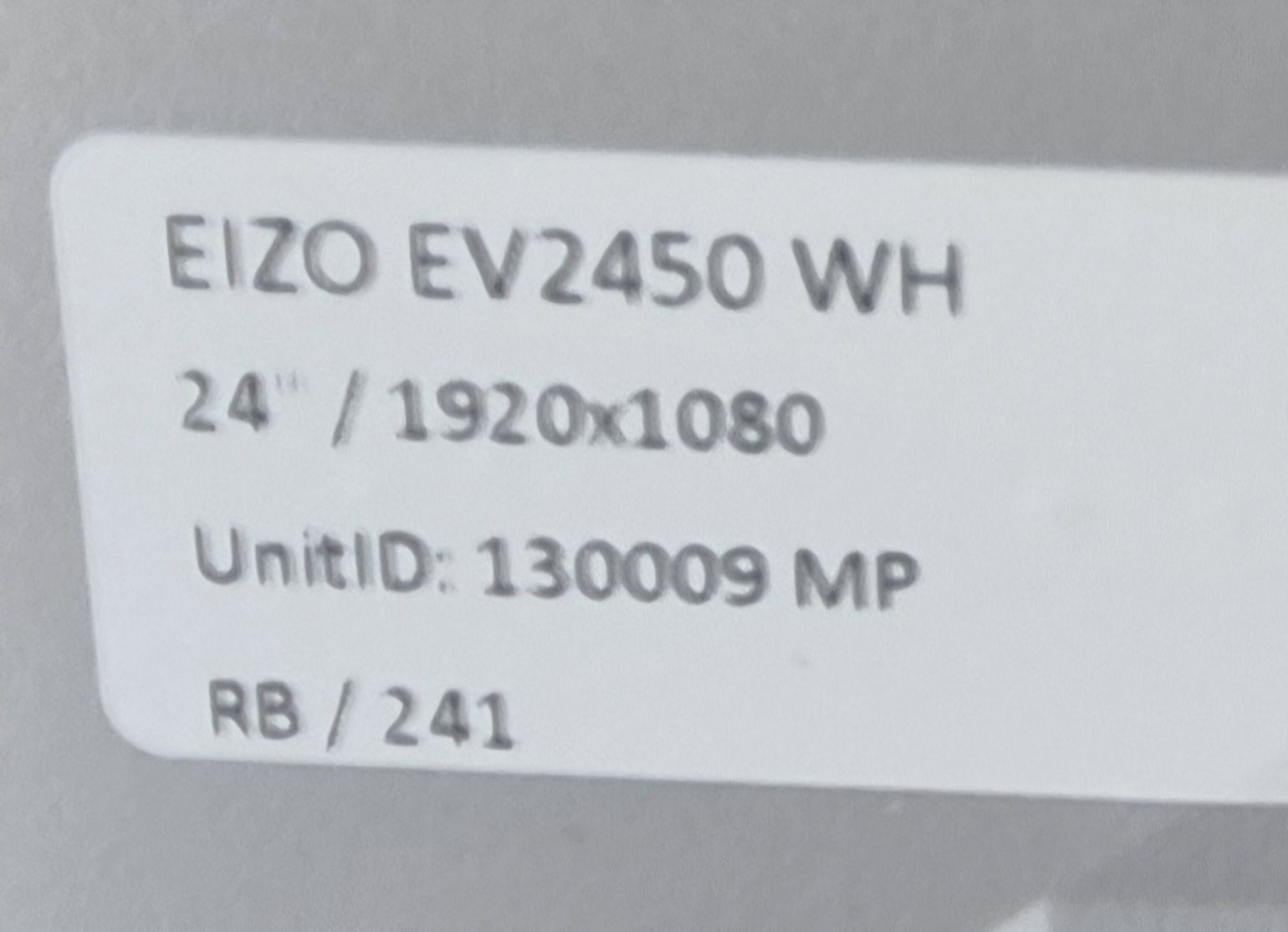 Monitor LED EIZO EV2450 24" 1920x1080
