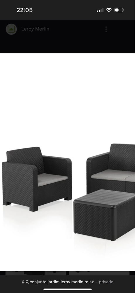 Conjunto de jardim relax