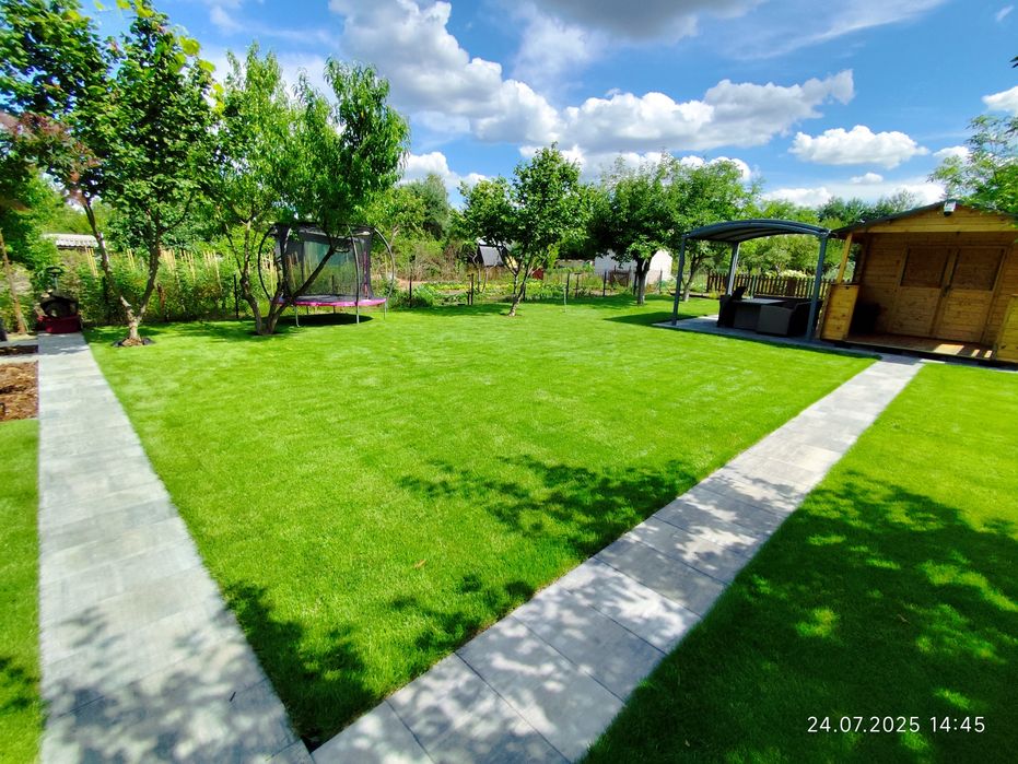 Automatyczne Nawodnienie Ogrodu Trawa z Rolki  Zakładanie Ogrodów