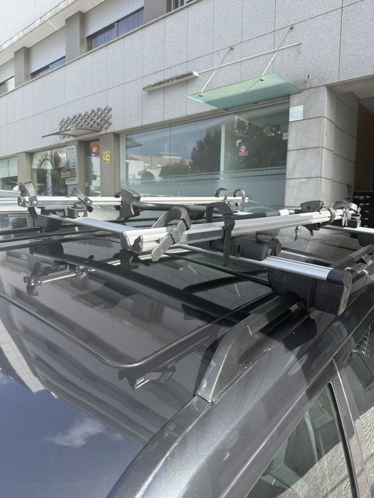 Barras tejadilho e suporte de bicicletas original Mercedes