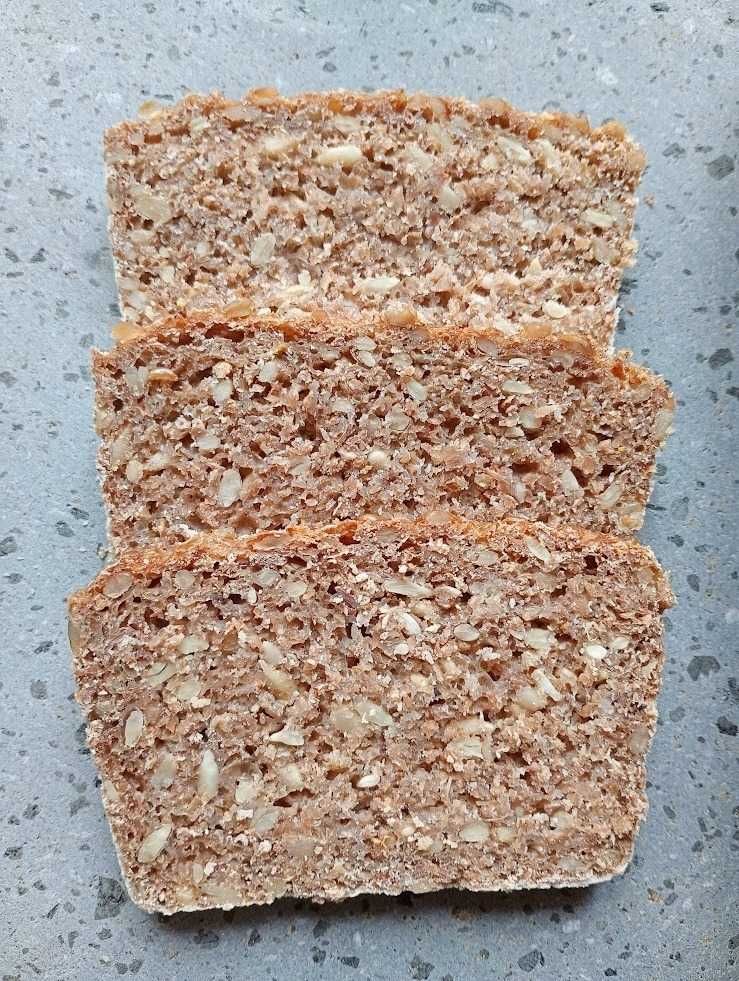 Chleb żytni razowy ze słonecznikiem na nat. zakwasie 3kg b. niski IG