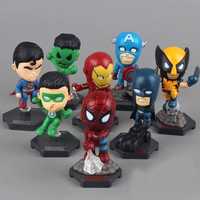 Conjunto de 8 figuras Avengers Vingadores Super Heróis