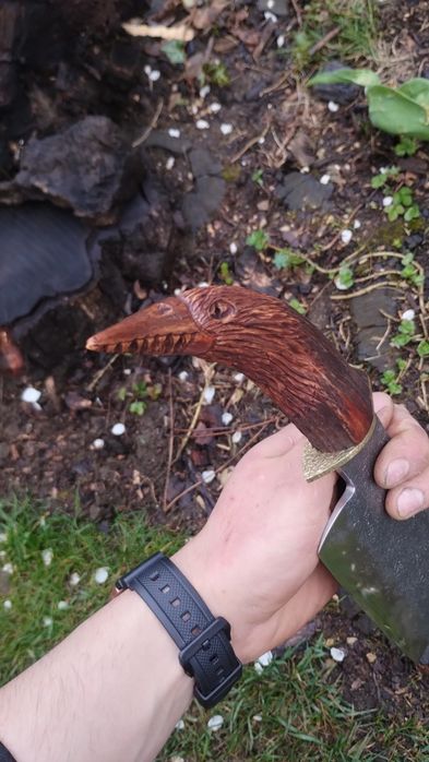 Ręcznie wykuty tasak/ Serbski tasak/ knifemaking/ nóż tasak kuchenny.