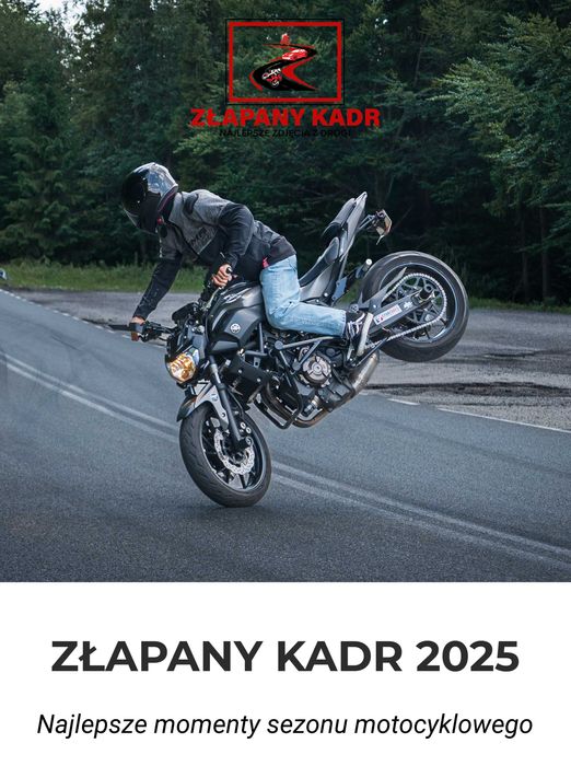 Kalendarz motocyklowy 2026 – zdjęcia z zakrętu | Złapany Kadr