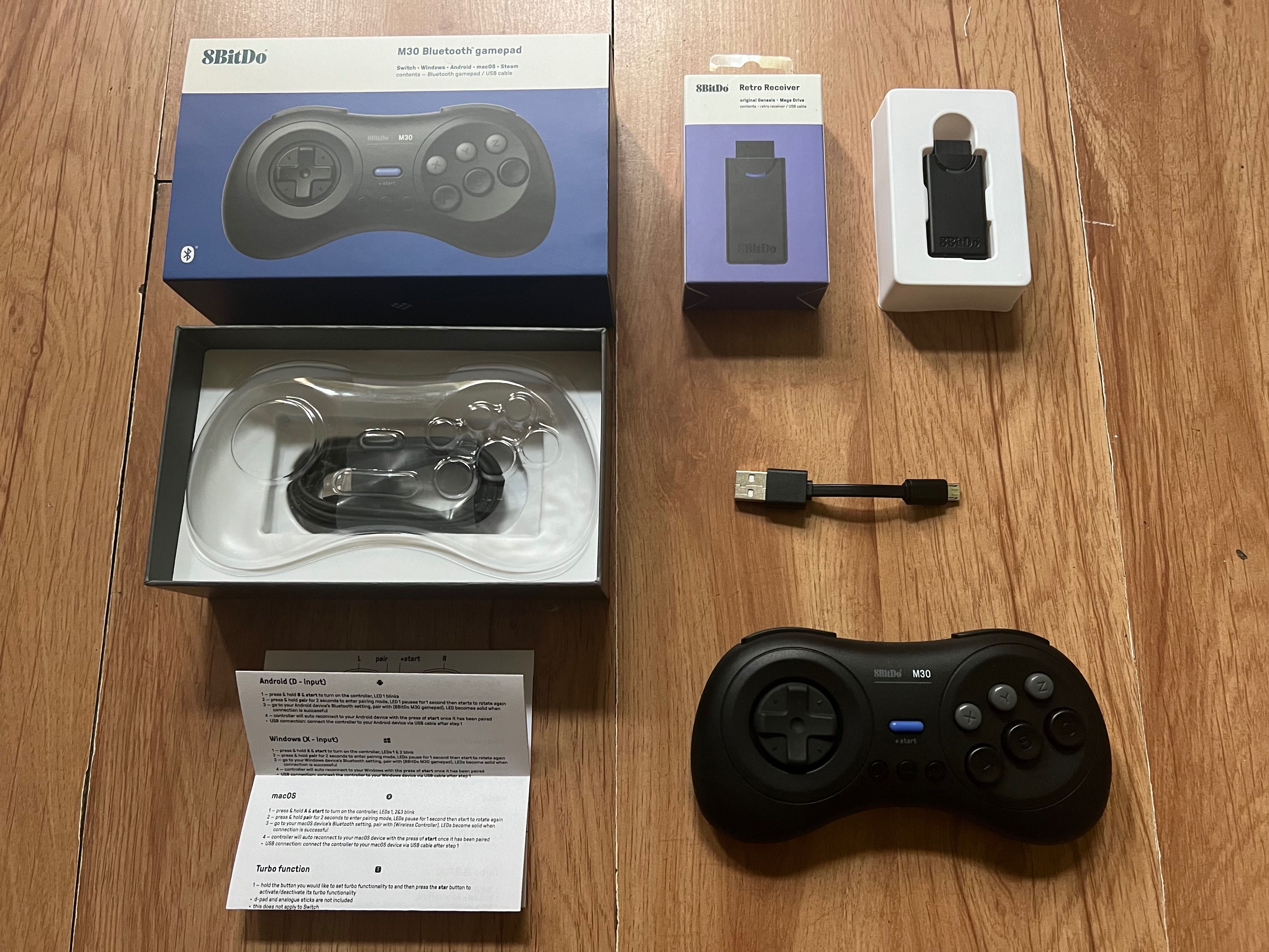 Gamepad 8BitDo M30 & 8BitDo Receiver