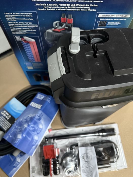 Filtr kubełkowy Fluval 407 z nowymi wkładami do filtracji