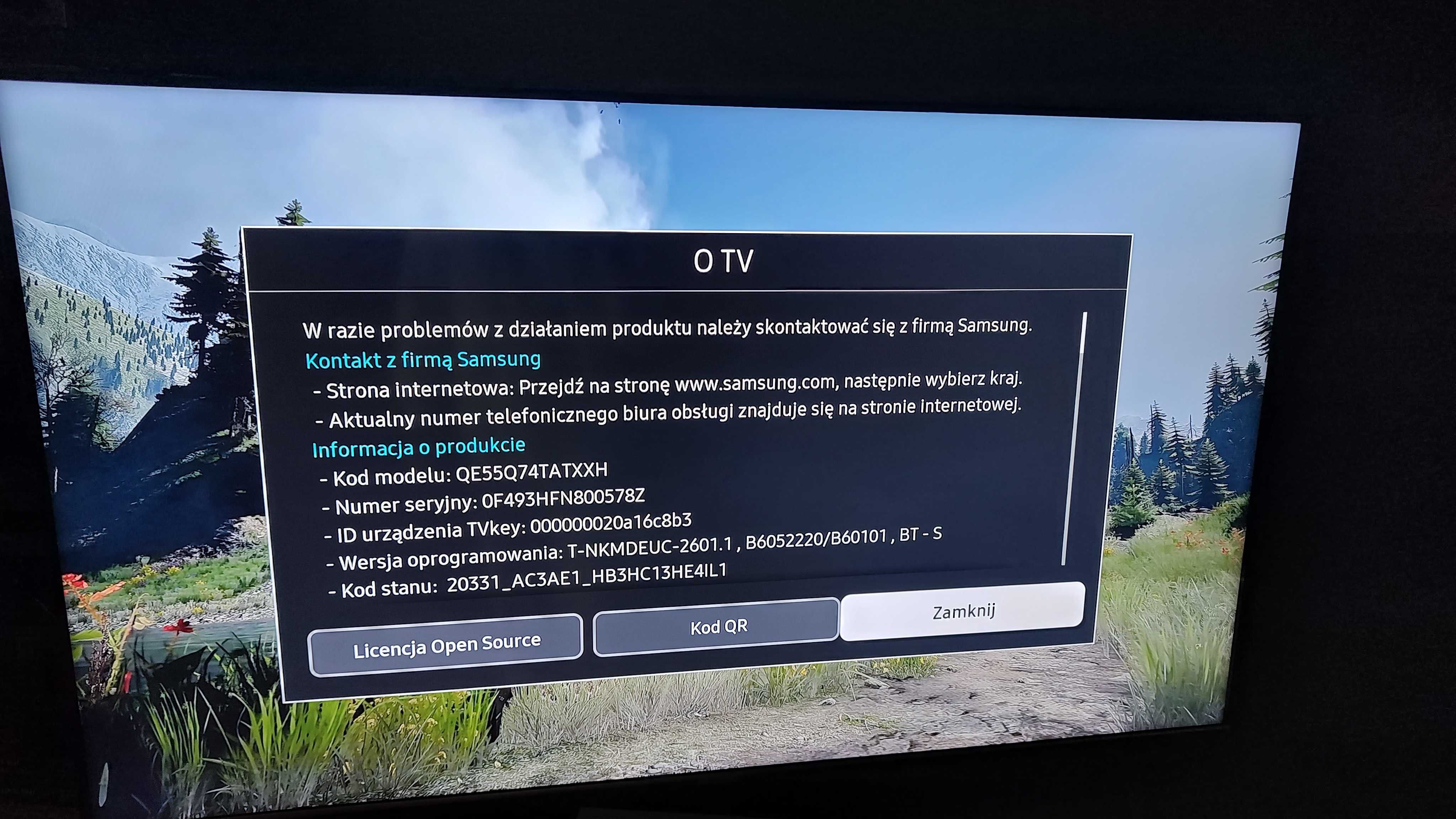 Telewizor Samsung 55" QLED Smart TV 120Hz 4K dual LED jak nowy freesyn
