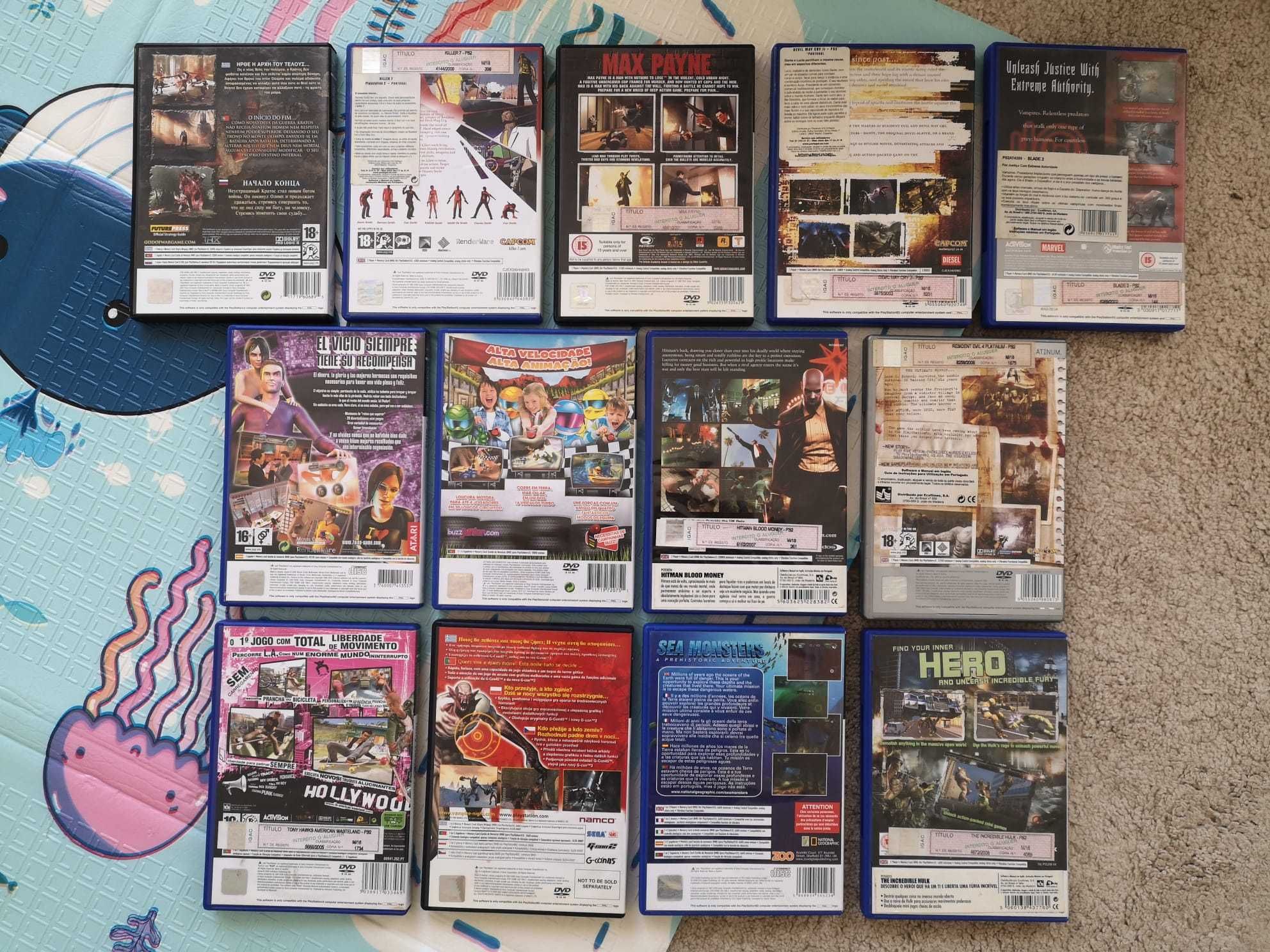 13 jogos para PS2 (preços na descrição)