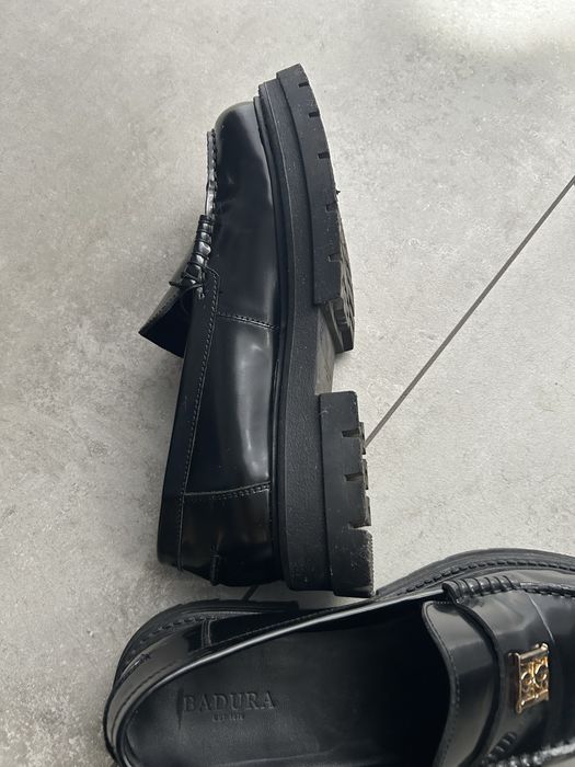 Buty damskie półbuty mokasyny  loafersy skóra Badaura 39