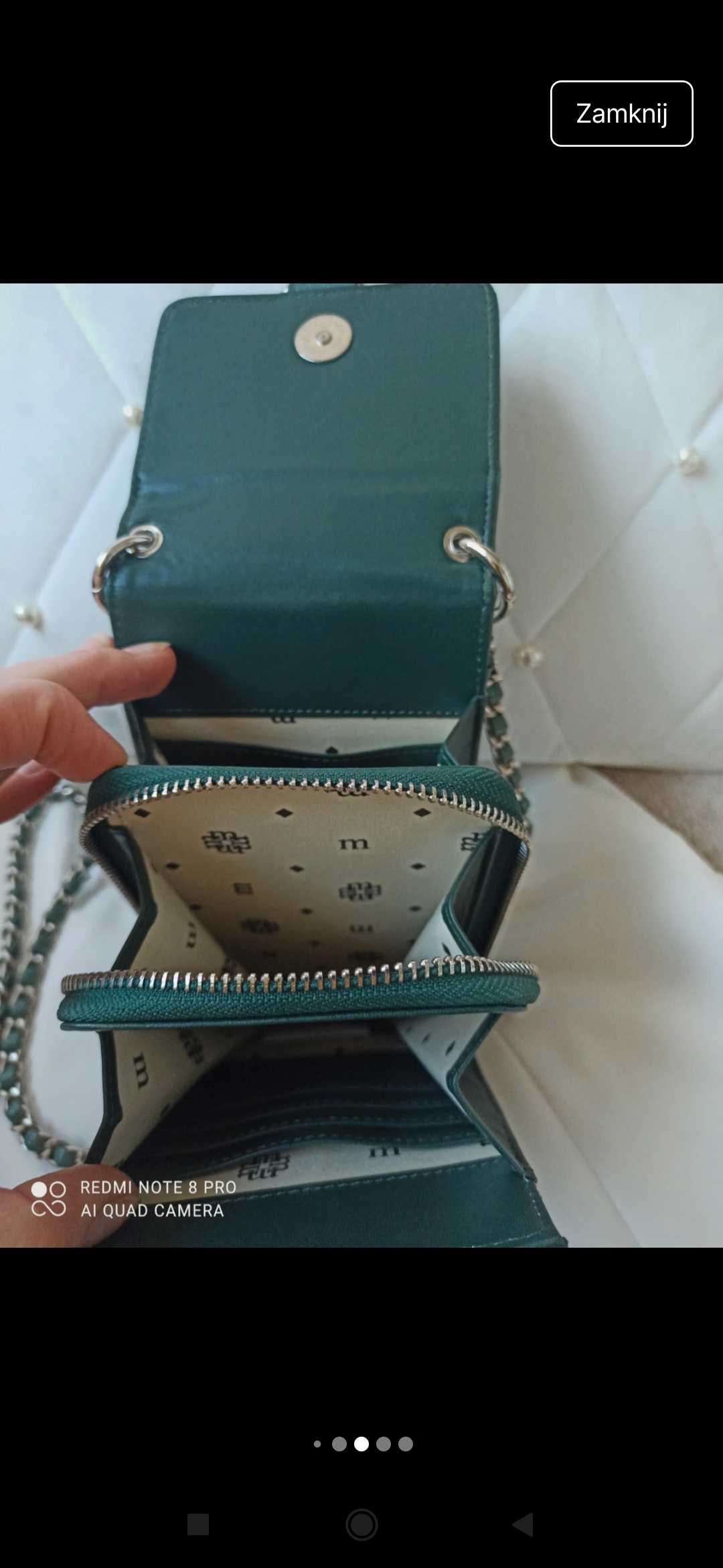 Monnari mała torebka saszetka na telefon khaki