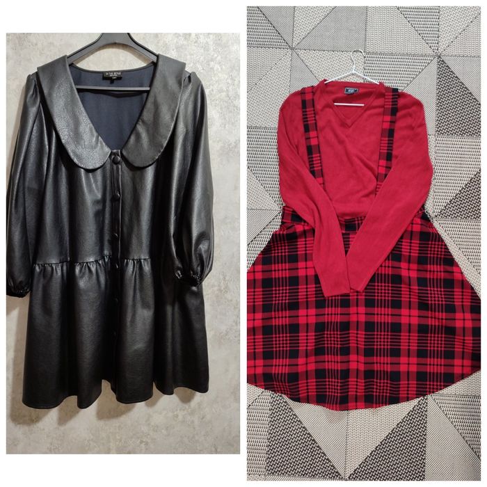 Шкіряна сукня новорічний набірXl-Xxl великого розміру для пишних пані