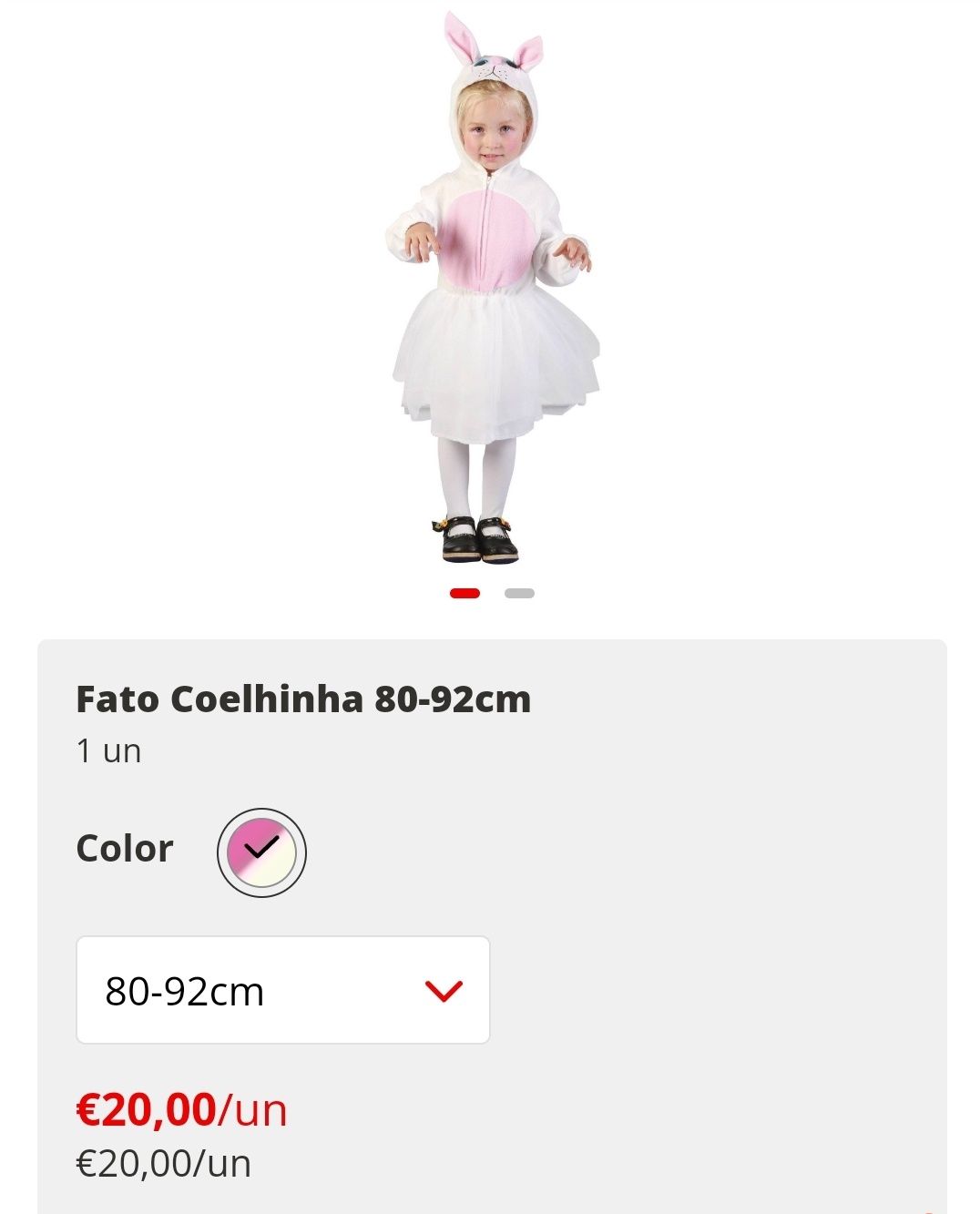 Fantasia de coelhinha