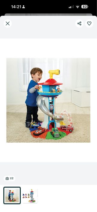 Nowa baza psi patrol pieski sky chase rider zabawka paw patrol