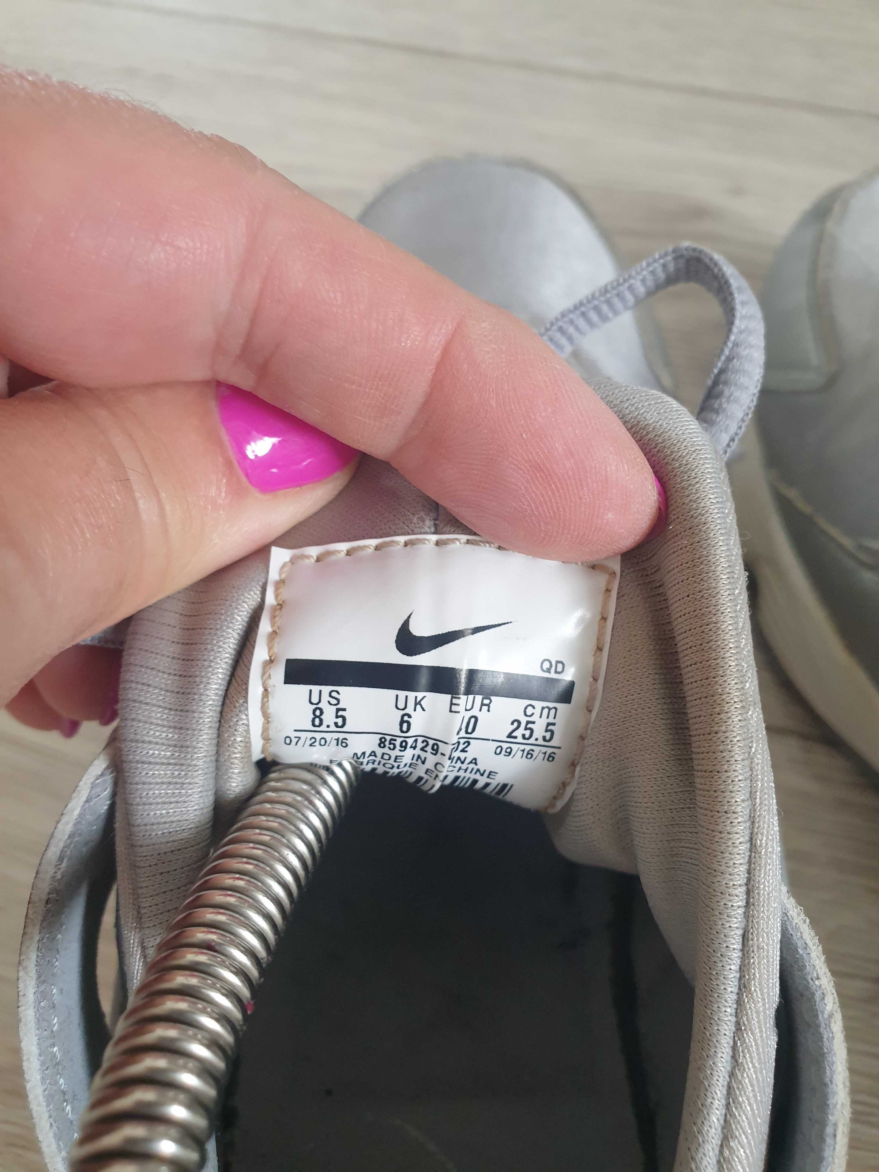 Nike Hurache sliczne, srebrne, szare