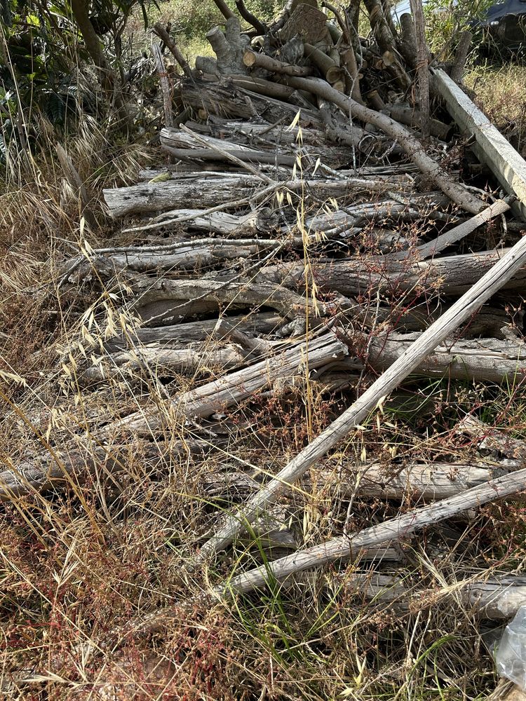 Lenha seca, Monte de troncos cortados