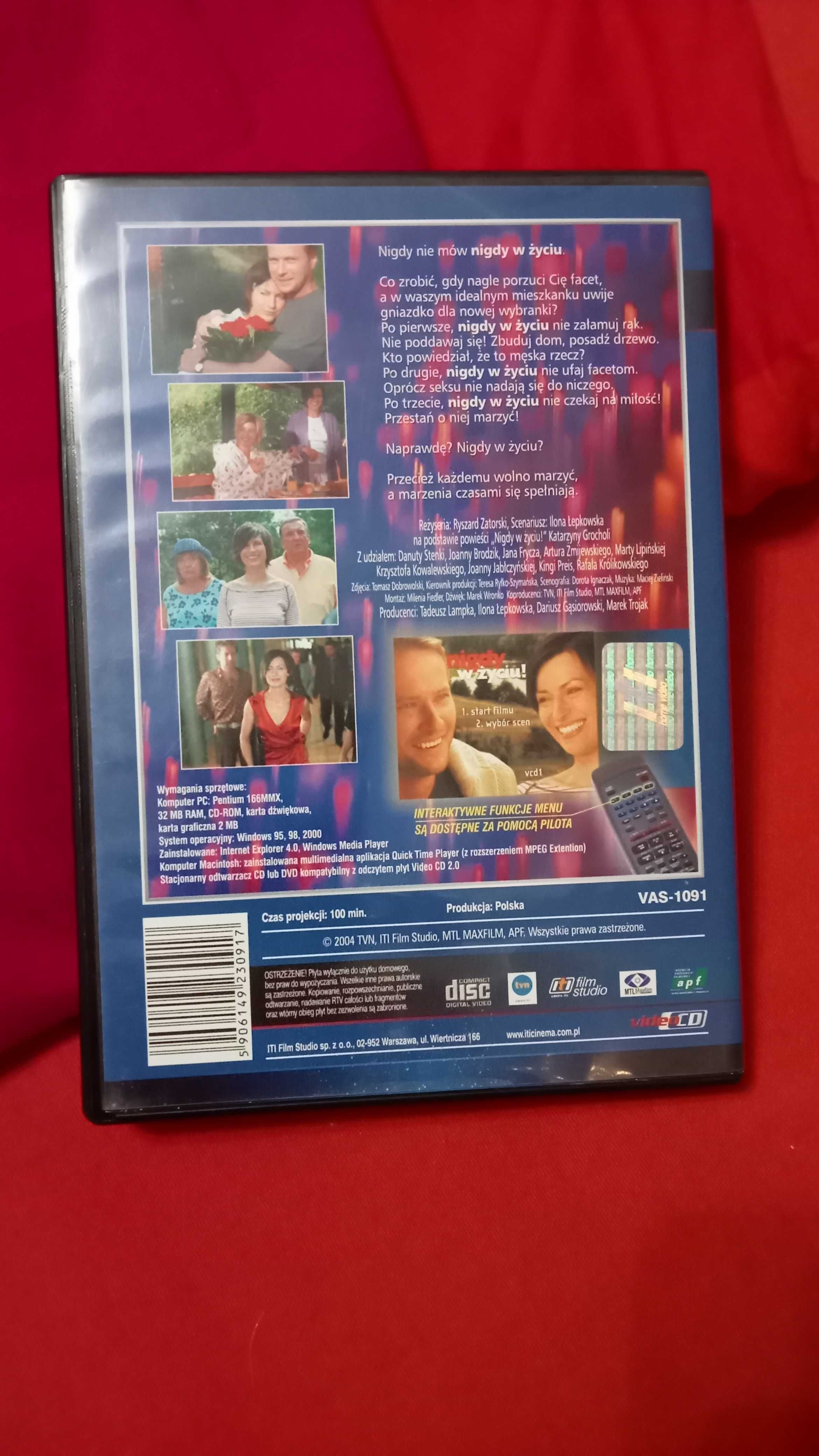 Nigdy w życiu film na VCD plus gratis