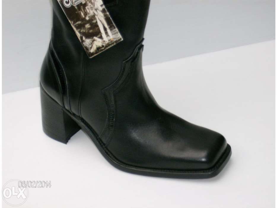 Nª 39 Bota Sancho Western Pele Novo