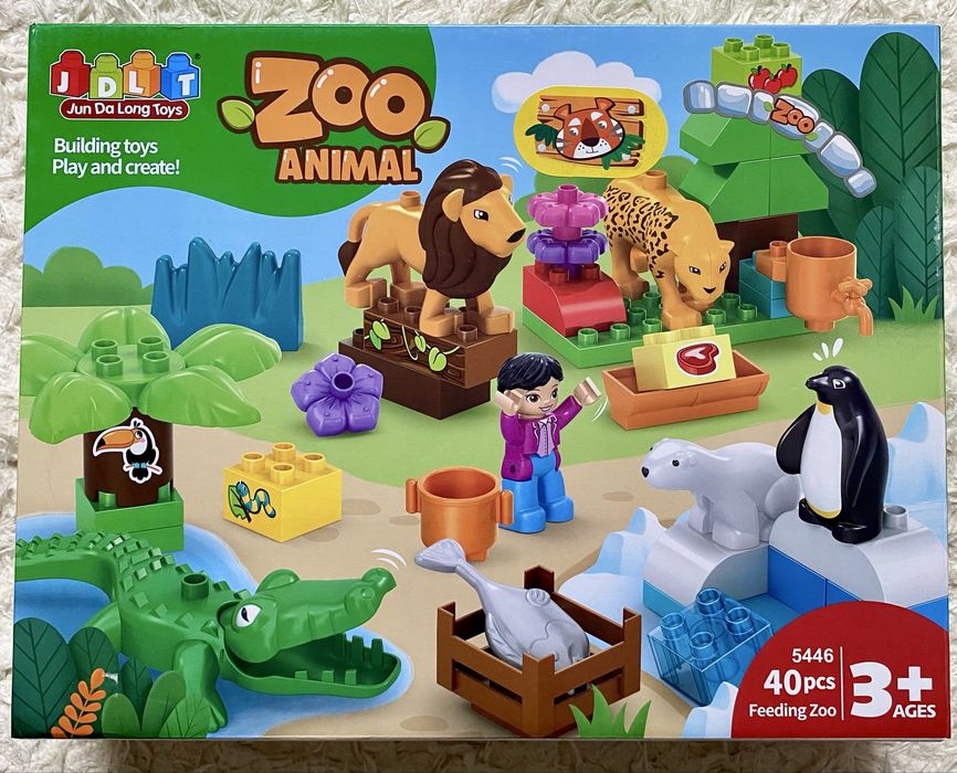 Конструктор JDLT Zoo animal 40 деталей