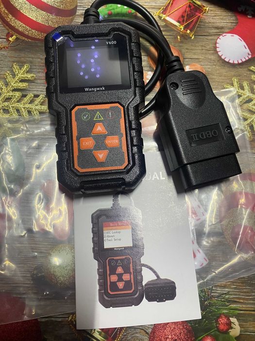 Автомобильный сканер OBD2, Обд диагностика, тестер напряжения и ошибок