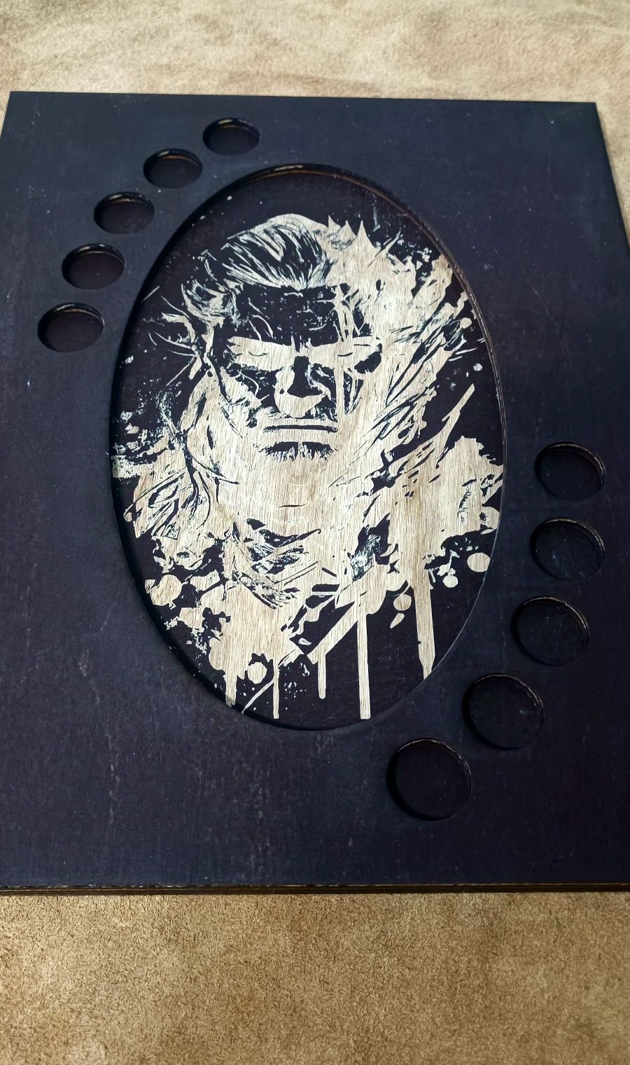 Unikalna plansza Wiedźmin – kościany poker, 38 x 30 cm