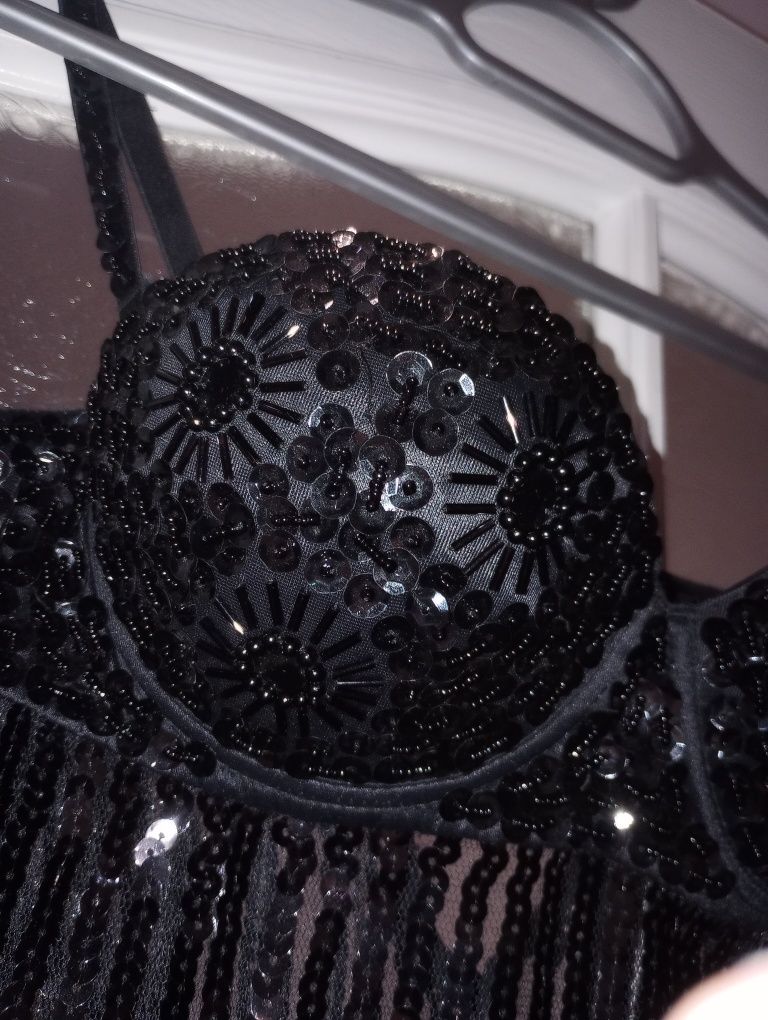 Koszulka na ramiączkach cekiny pushup Intimissimi lingerie 80 B