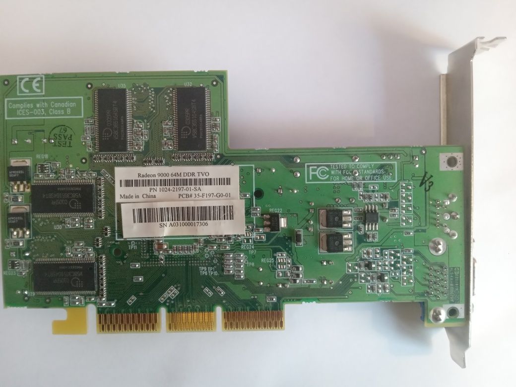 Видеокарта ATI RADION 9000, 64Mb DDR TVO
