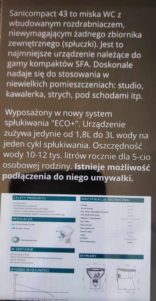 Rozdrabniacz wc z deską wolnoopadajacą