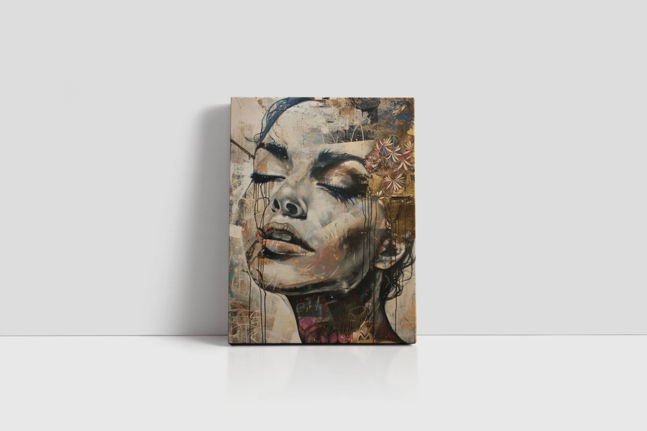 Obraz na płótnie "Emocje w Kolorze" 30x40 cm - Nowoczesna Abstrakcja
