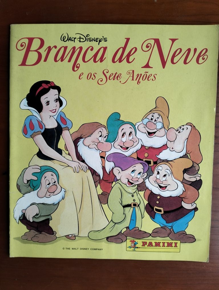 Caderneta Branca de Neve e os Sete Anões incompleta