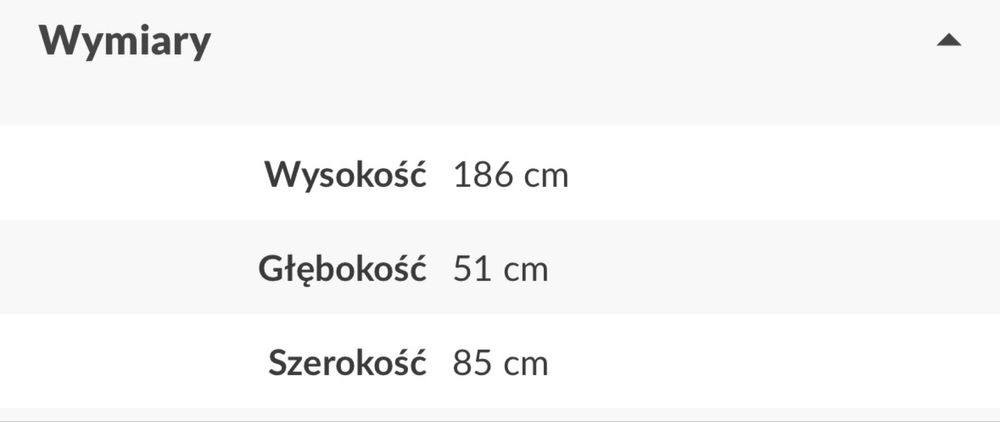 Szafa dziecieca