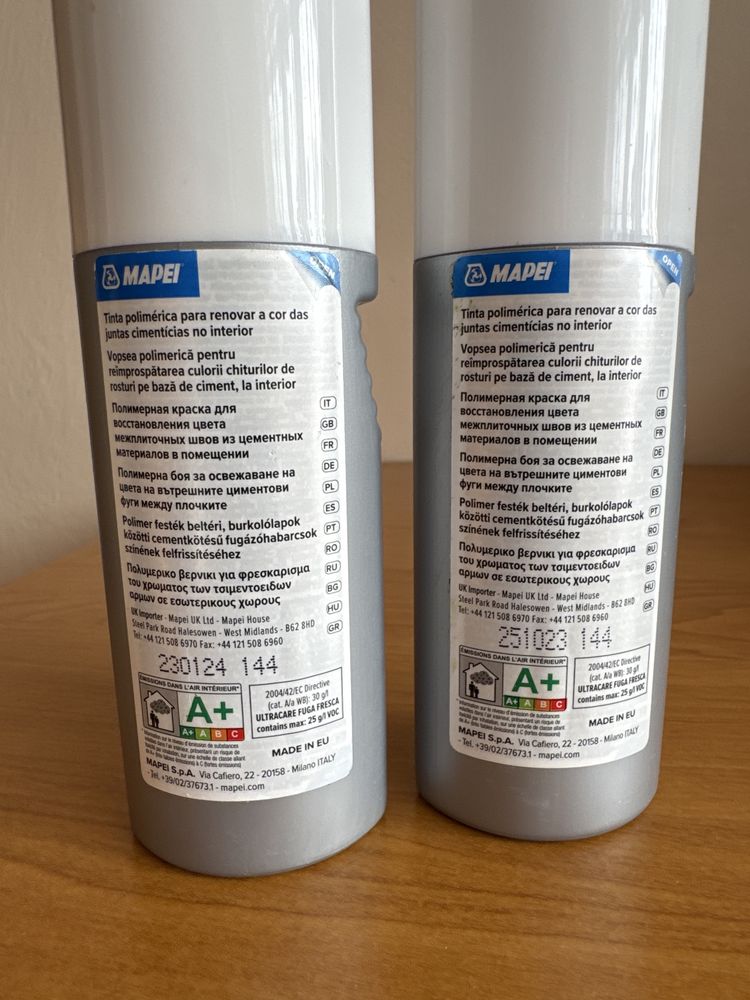 Fuga fresca Mapei polimerowy renowator koloru do fug cementowych nowy