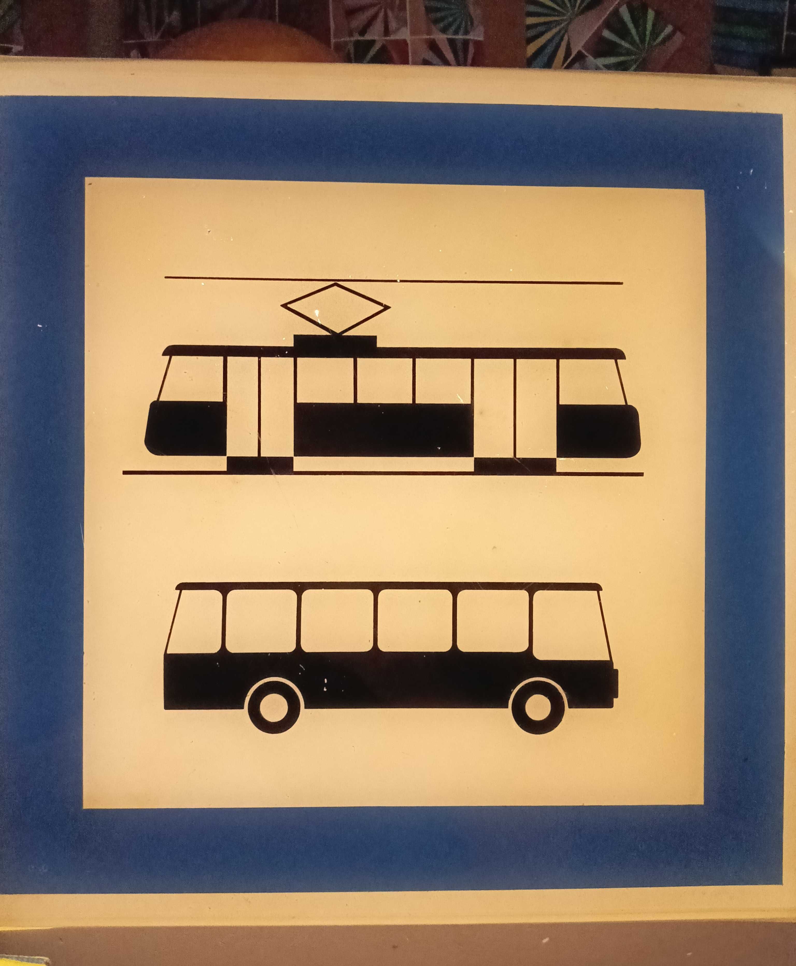Tramwajowy znak przystankowy szyld tablica PKS PKP MPK vintage PRL