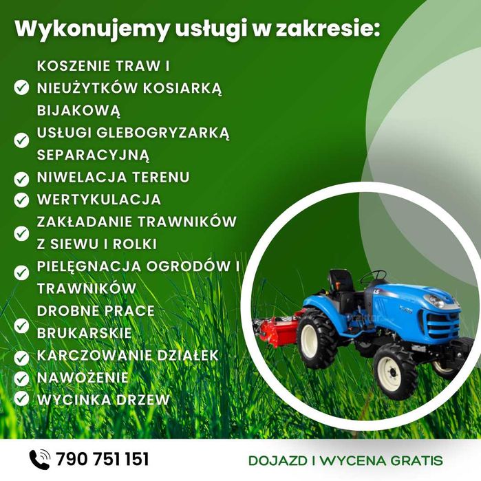 Równanie terenu ,Uslugi Minikoparka Glebogryzarka separacyjna