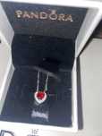 Серебряная цепочка Pandora с кулоном, оригинал