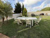 Mesa de jardim e 6 cadeiras