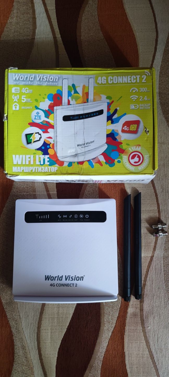 World vision 4g модем connect 2. Працює з усіма операторами.