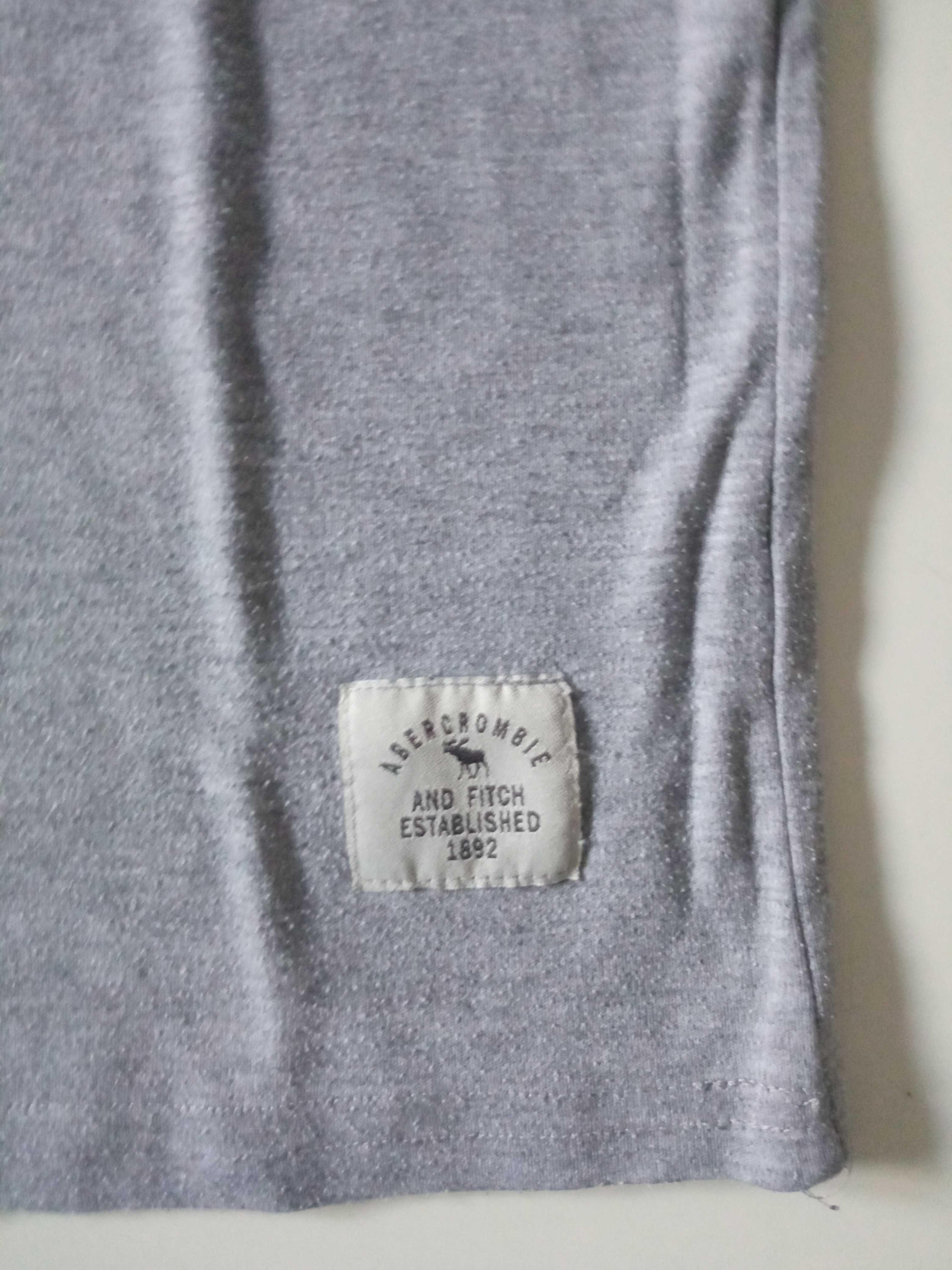 Abercrombie & Fitch szara koszulka t-shirt r 176 / XS