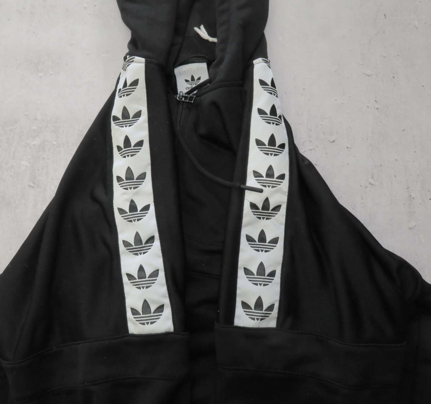 Adidas bluza z kapturem na zamek monogram L